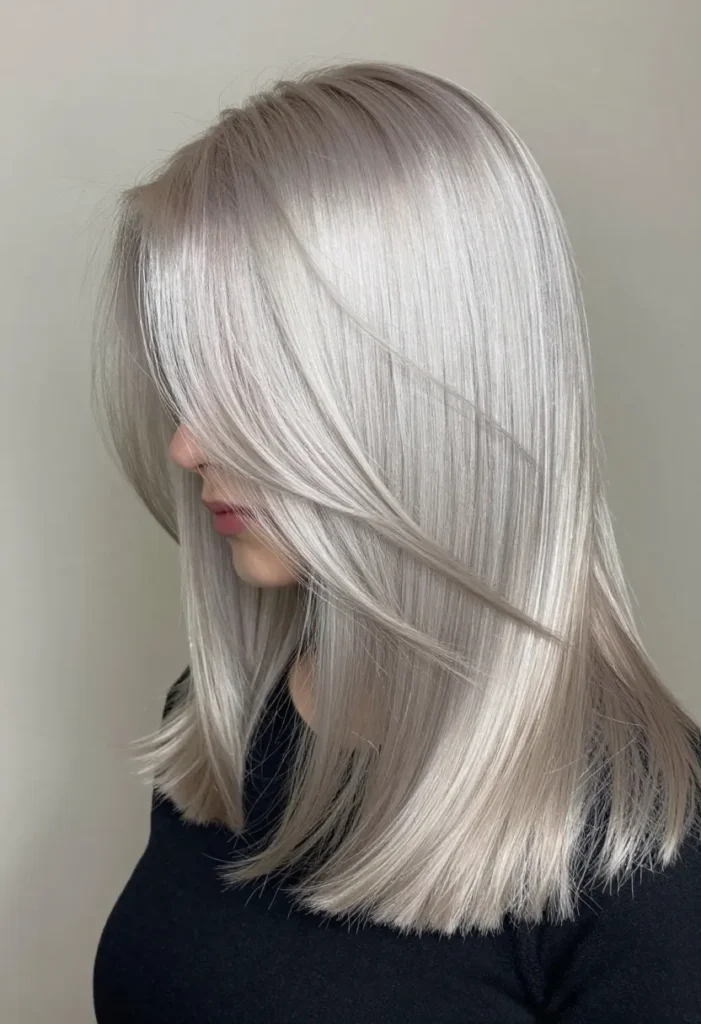 Neck-Length Crop in Silver Neck-Length Crop in Silver