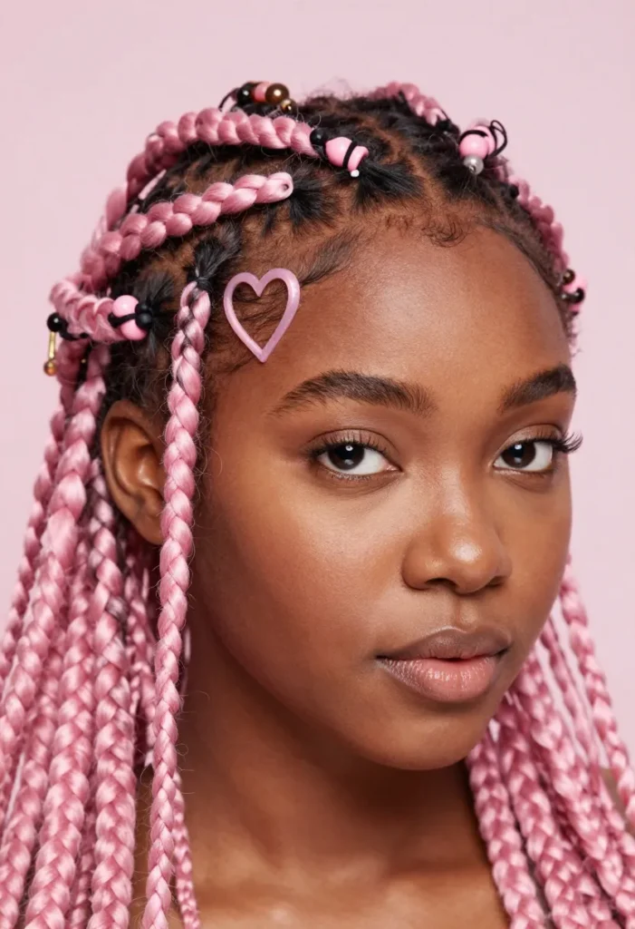 Pink Heart Braid Pink Heart Braid