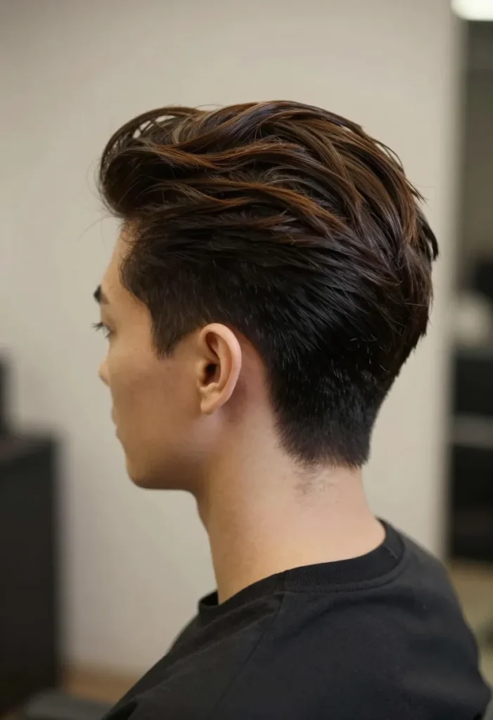 Pompadour Hairstyle with Subtle Undercut Pompadour Hairstyle with Subtle Undercut