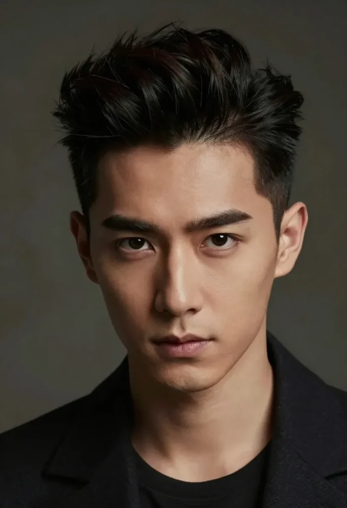 Pompadour with Middle Part Pompadour with Middle Part