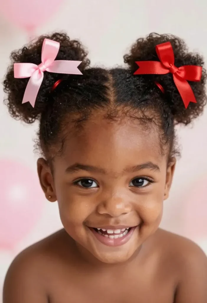 Red and Pink Yarn Braids Red and Pink Yarn Braids