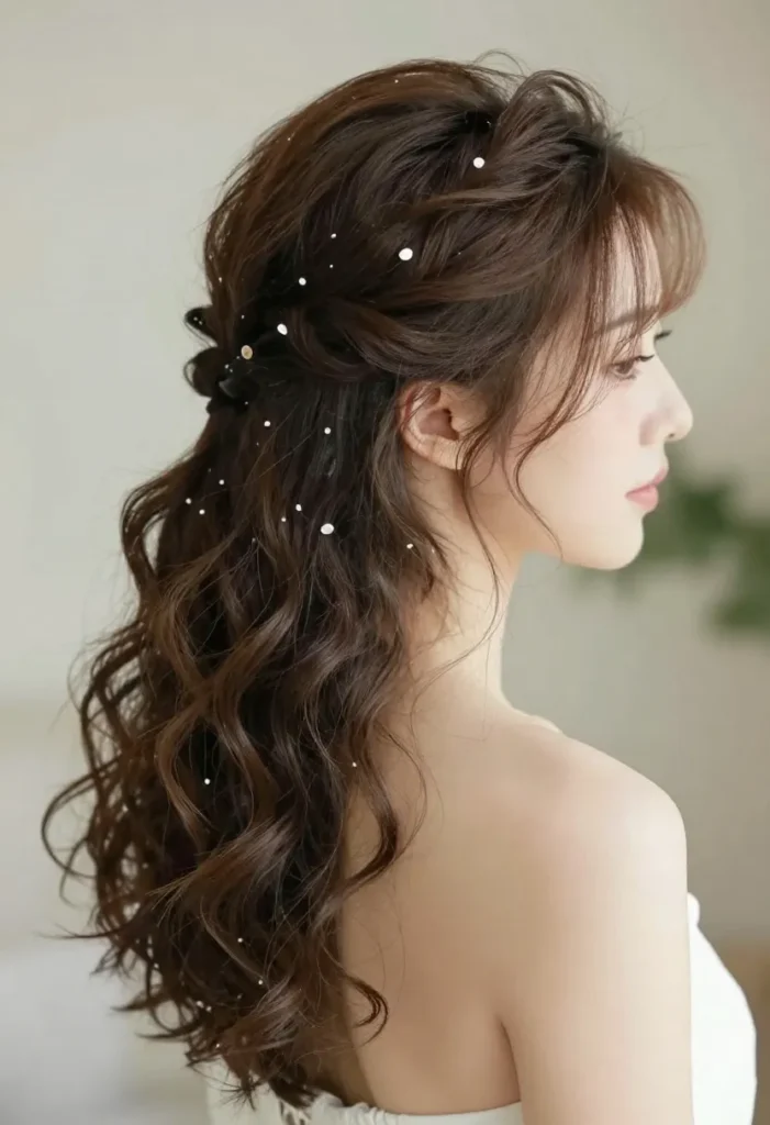 Romantic Half-Up Half-Down Romantic Half-Up Half-Down