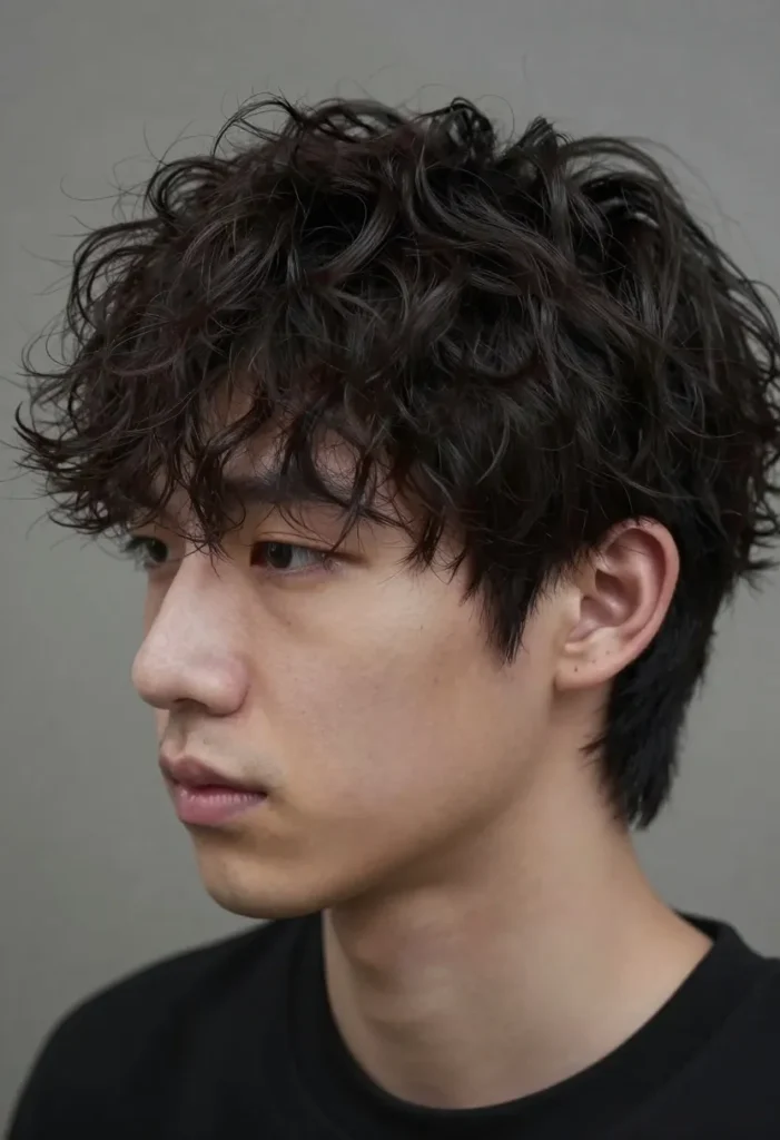 Short Curly Taper Cut Short Curly Taper Cut