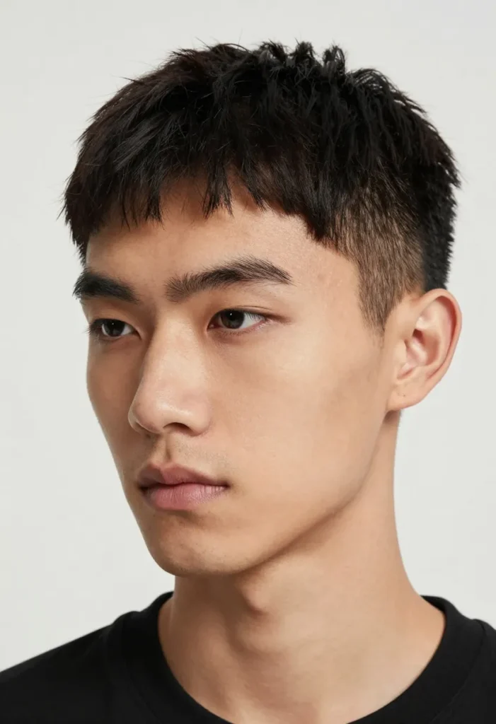 Short Textured Middle Part Short Textured Middle Part