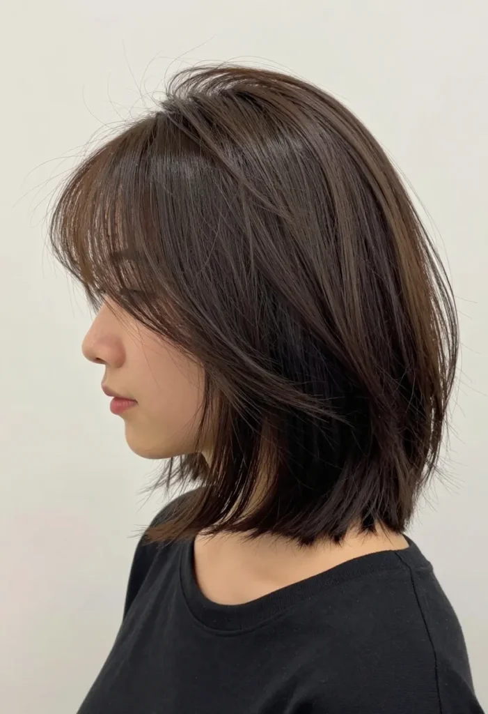 Shoulder-Length Choppy Crop Shoulder-Length Choppy Crop