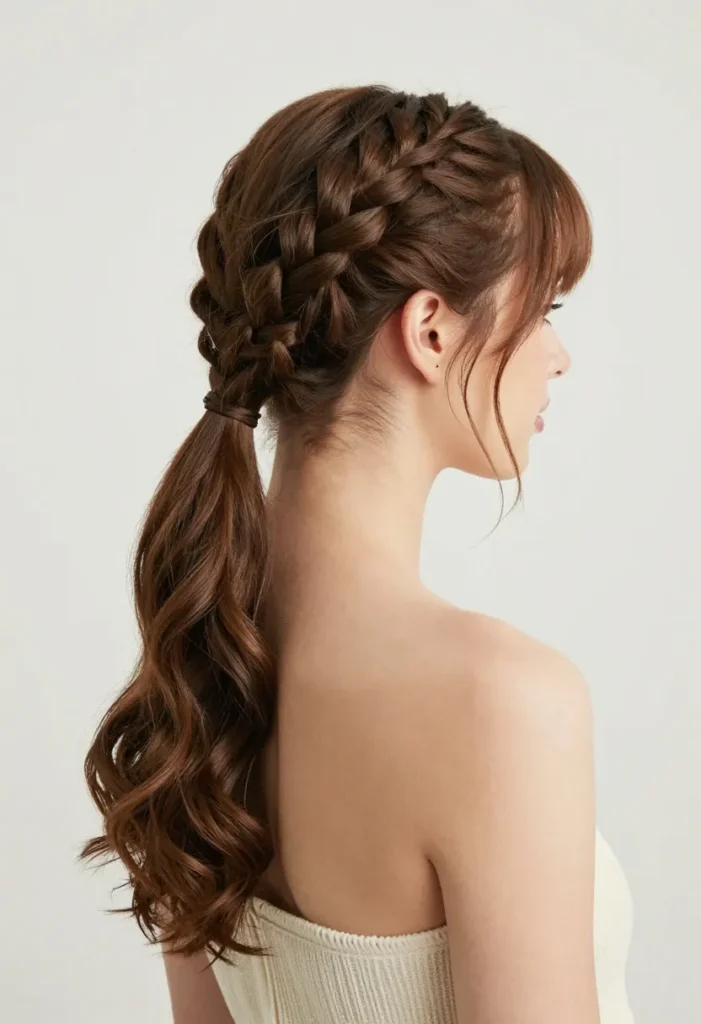 Side Braid w/ Ponytail Side Braid w/ Ponytail