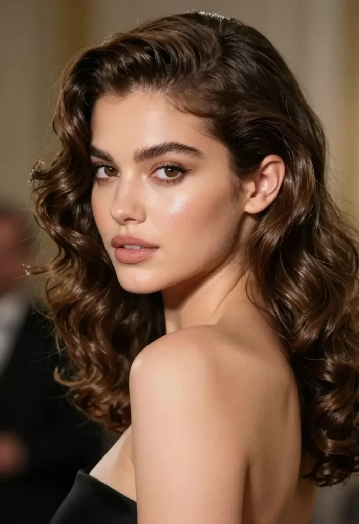 Side-Swept Curls Side-Swept Curls