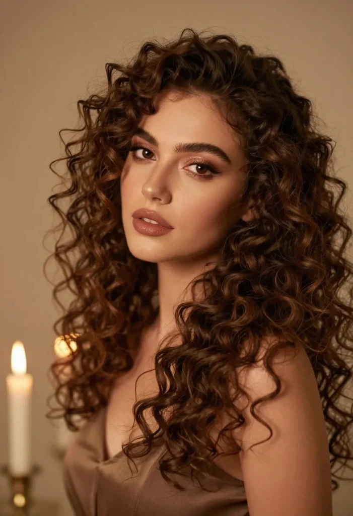 Side-Swept Curly Hairstyle Side-Swept Curly Hairstyle