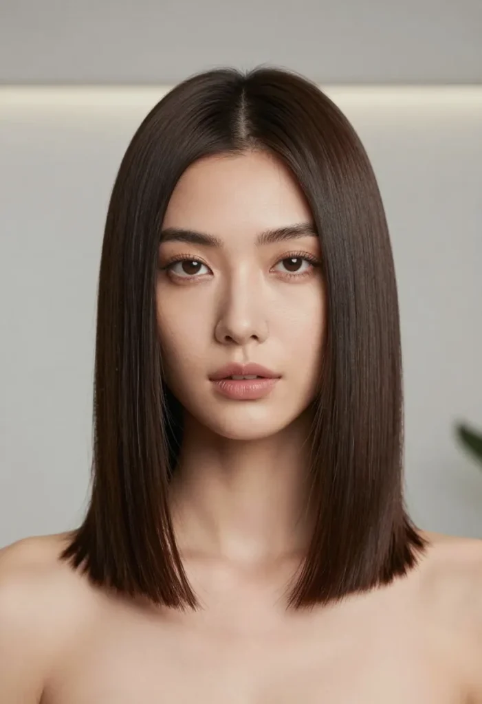 Sleek Straight Short Hair Sleek Straight Short Hair