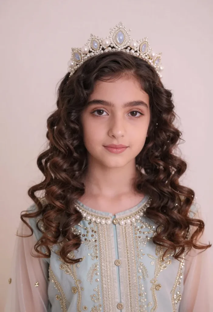 Spiral Curls with a Headband Spiral Curls with a Headband