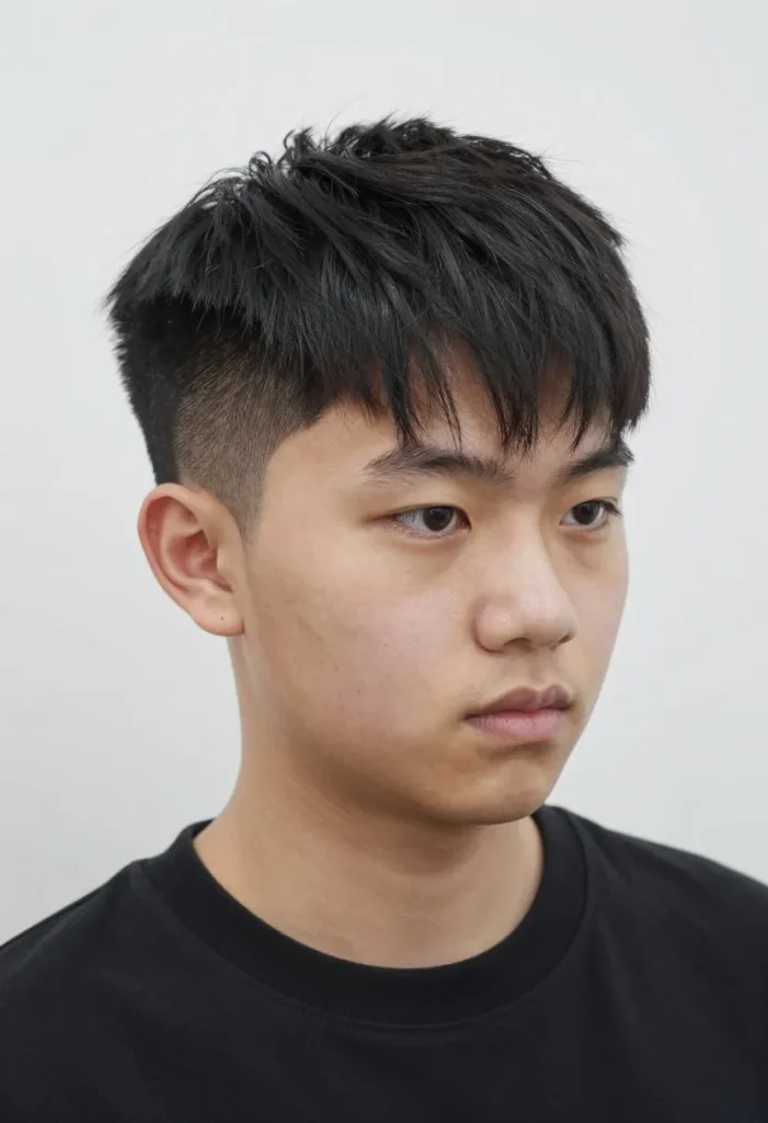 The Sharp Taper Fade with Side Sweep The Sharp Taper Fade with Side Sweep
