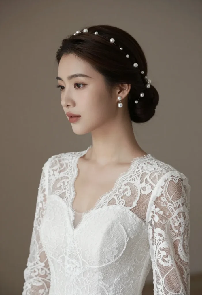 Timeless Pearl Adorned Updo Timeless Pearl Adorned Updo