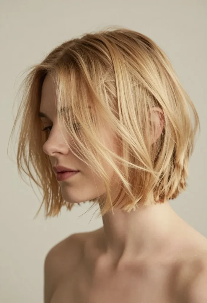 Tousled Style in Baby Blonde Tousled Style in Baby Blonde