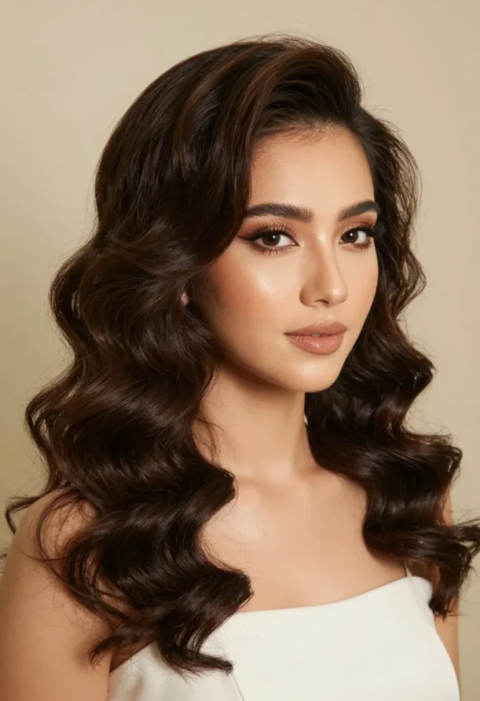 Voluminous Half-Up Half-Down Voluminous Half-Up Half-Down