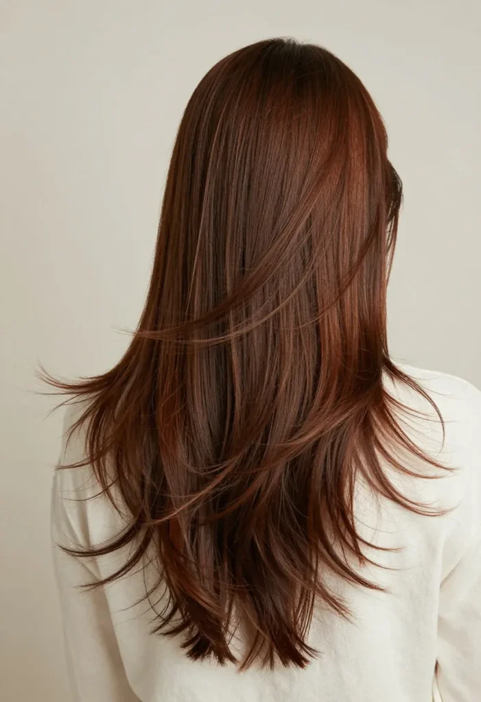 Layered Hair with Flicked Ends Layered Hair with Flicked Ends