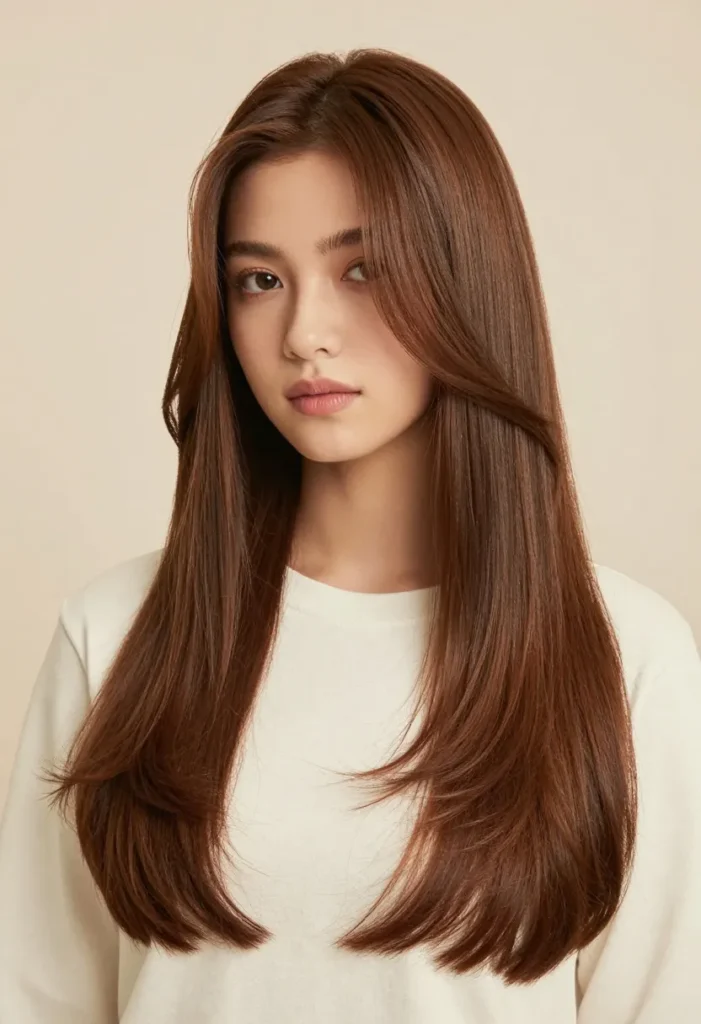 Layered Hair with Front Layers Layered Hair with Front Layers