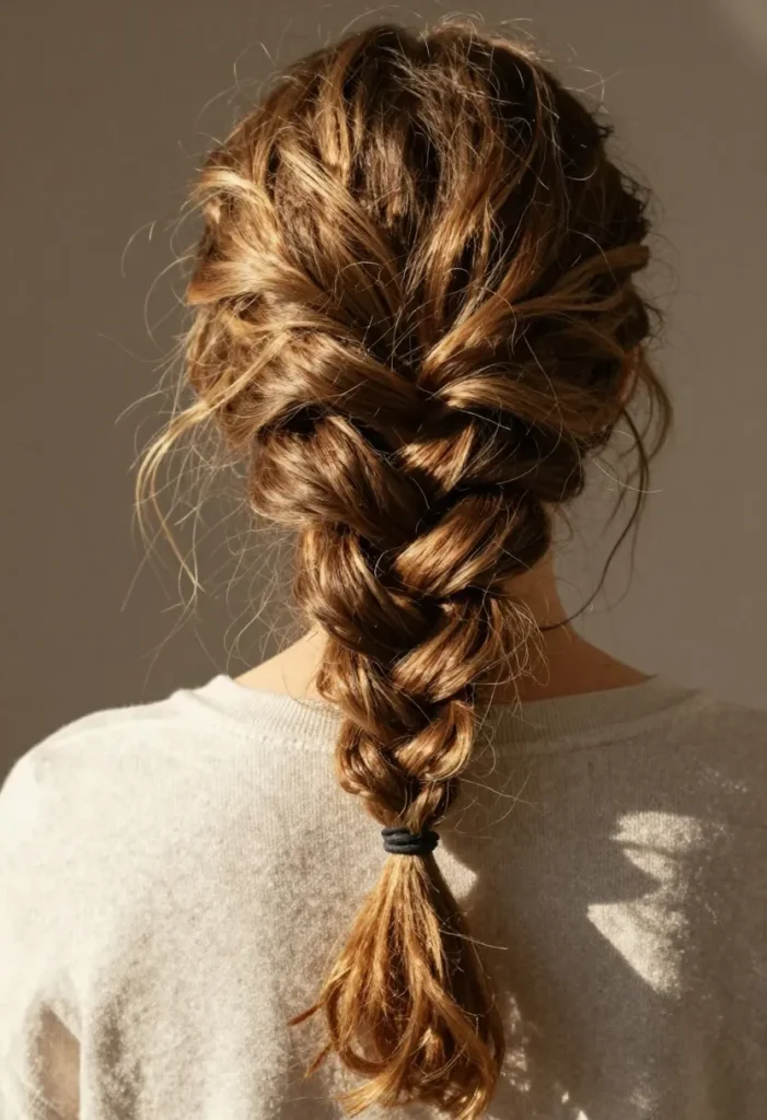 Messy Dutch Braid Messy Dutch Braid