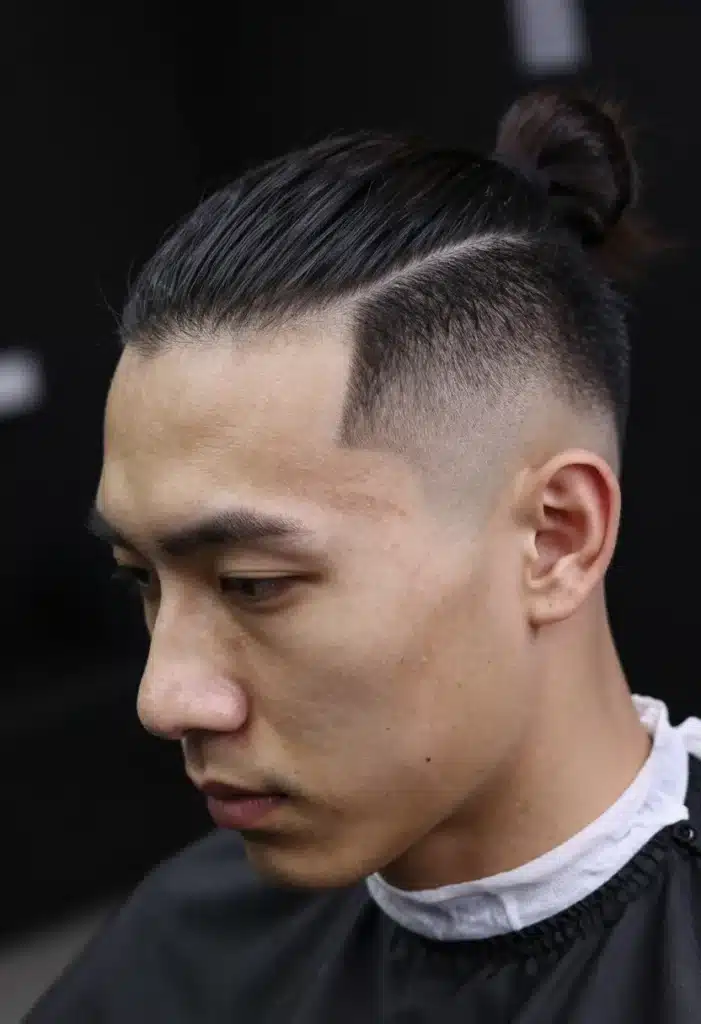 Sharp Man Bun Fade