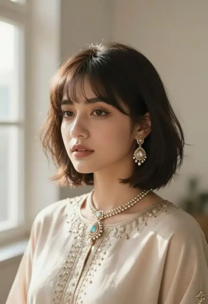Stylish Short Bangs Stylish Short Bangs